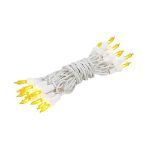 Non Connectable Yellow White Wire Mini Lights 20 Light 8.5'