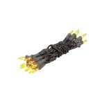 Non Connectable Yellow Brown Wire Mini Lights 20 Light 8.5'