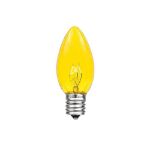 Yellow Twinkle C7 7 Watt Bulbs 25 Pack