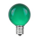 100 G50 Globe Light String Set with Green on Green Wire