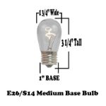 Designer Series Pure White S14 LED Medium Base e26 Bulbs 25 Pack
