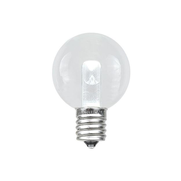Designer Series Pure White G30 LED  Base e12 Bulbs 25 Pack