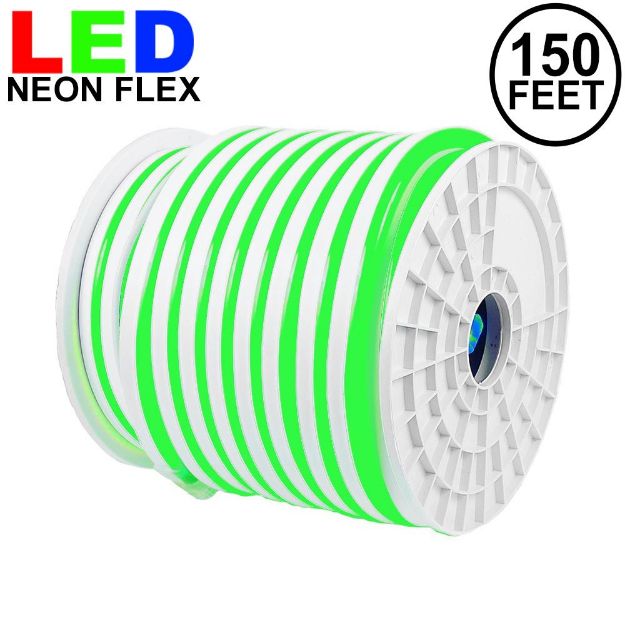 150 Ft Green LED Neon Flex Rope Light Spool 120 Volt