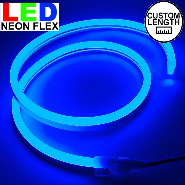 Blue LED Neon Flex Custom Cut 120v