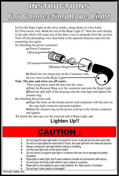 1/2" Rope Light Accessories, Power and Mounting, 2 Wire, LED or Incandescent - Bild 22 von 63