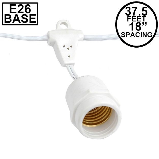 37.5' Suspended White Commercial Grade Stringer (E26 Base)