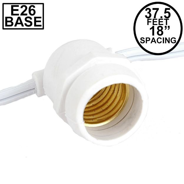37.5' White Commercial Grade Stringer (E26 Base)