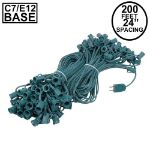 C7 200' Stringer 24" Spacing, 100 Sockets - Green Wire
