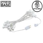 C7 25' Stringers 12" Spacing White Wire