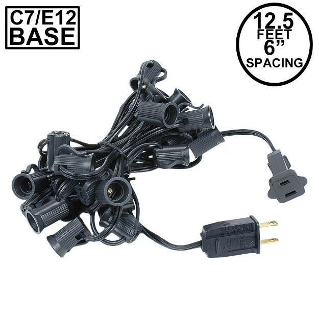 C7 12.5' Stringers 6" Spacing - Black Wire