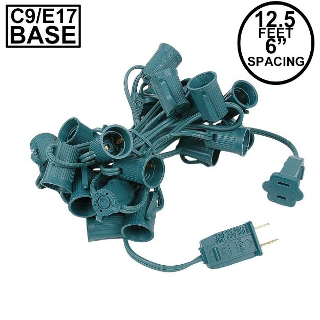 C9 12.5' Stringers 6" Spacing - Green Wire