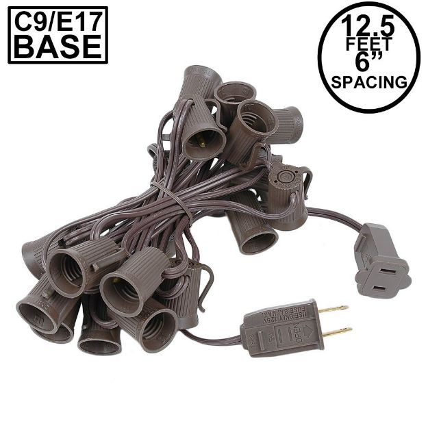 C9 12.5' Stringers 6" Spacing - Brown Wire