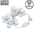 C9 12.5' Stringers 6" Spacing - White Wire