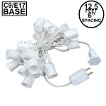 C9 12.5' Stringers 6" Spacing - White Wire