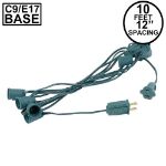 C9 10' Stringers 12" Spacing Green Wire