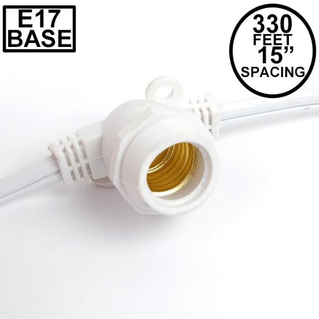 330' White Commercial Grade Stringer 264 Intermediate (e17) Base Sockets
