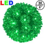 50 Green LED 6" Sphere
