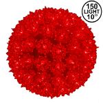 Red 150 Light Starlight Sphere 10"