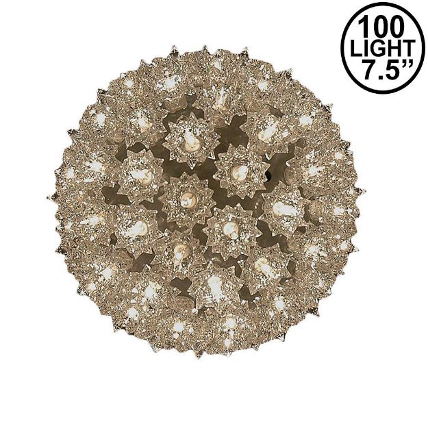 Silver 100 Light Starlight Sphere 7.5"