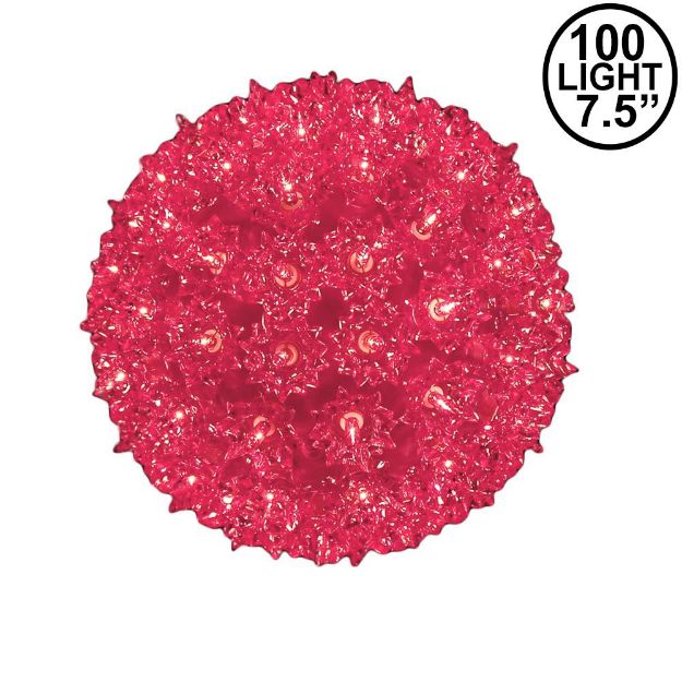 Pink 100 Light Starlight Sphere 7.5"