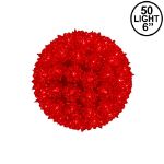 Red 50 Light Mini Starlight Sphere 6"
