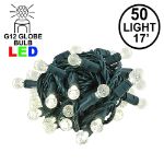 Coaxial G12 50 LED Warm White 4" Spacing Green Wire