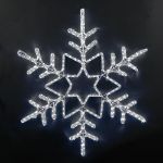 36" Deluxe LED Snowflake Pure White