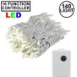 Warm White 140 LED Multi Function Chasing Christmas Lights 