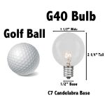 Yellow Satin G40 Globe Replacement Bulbs 25 Pack