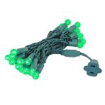G12 25 LED Green 4" Spacing Green Wire *On Sale*