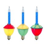 Blue Classic Bubble Light With Multi Base Replacements 3 Pack 