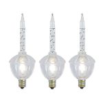 Clear Traditional Classic Bubble Light With Clear Base Replacements 3 Pack 