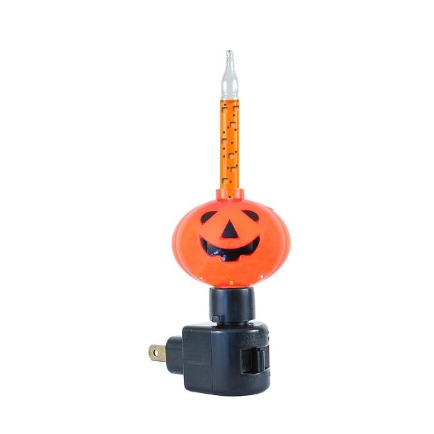 Halloween Orange Pumpkin Bubble Light Lights - Novelty Lights ...