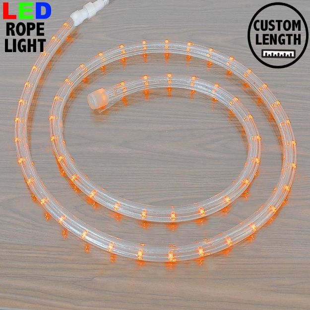 Amber LED Custom Rope Light Kit 1/2" 2 Wire 120v
