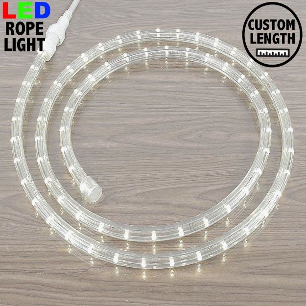 Warm White LED Custom Rope Light Kit 1/2" 2 Wire 120v