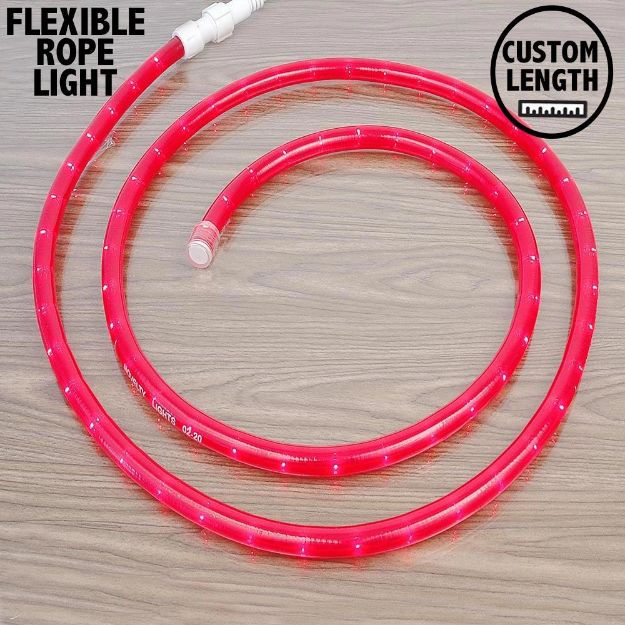 Pink Rope Light Custom Cut 1/2" 120V Incandescent