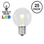 Designer Series Warm White G30 LED  Base e12 Bulbs 25 Pack