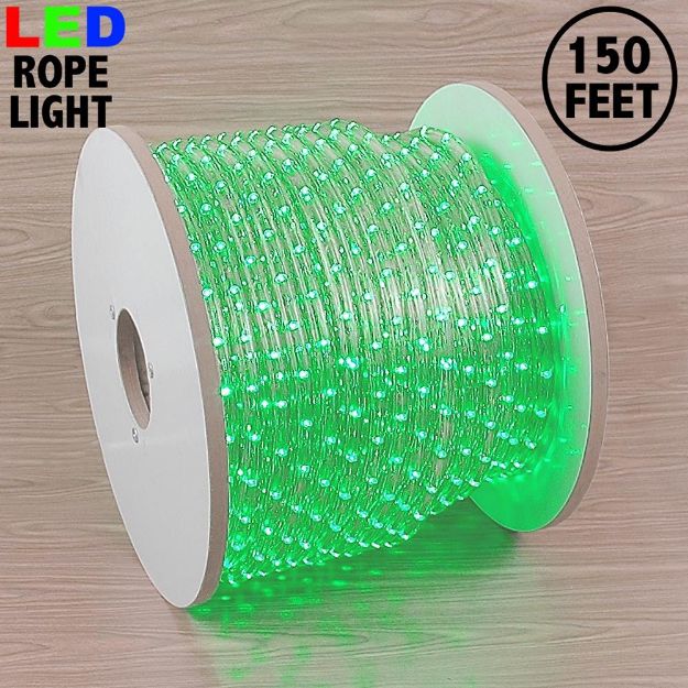 Green LED Spool 150' 1/2" 2 Wire 120V