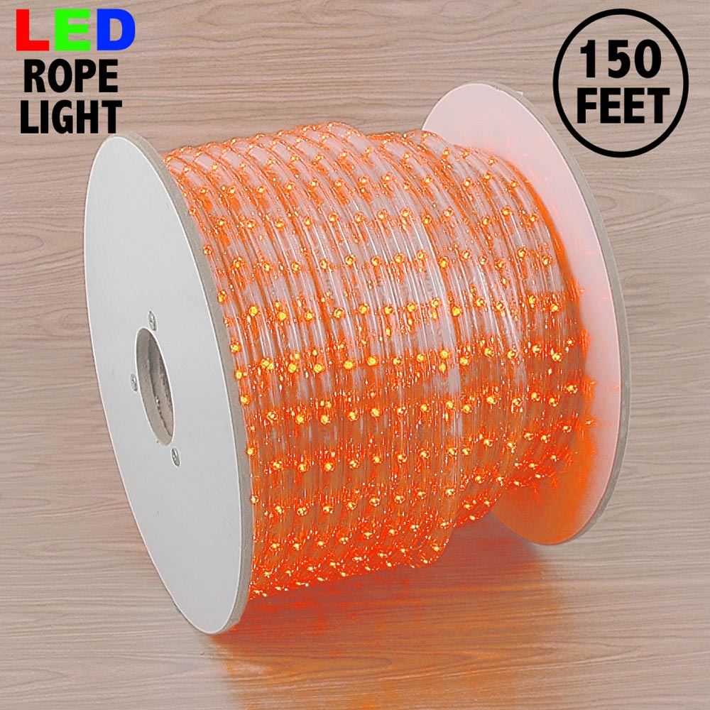 Christmas Lights  Novelty Lights150' LED Amber Rope Light Spool 1