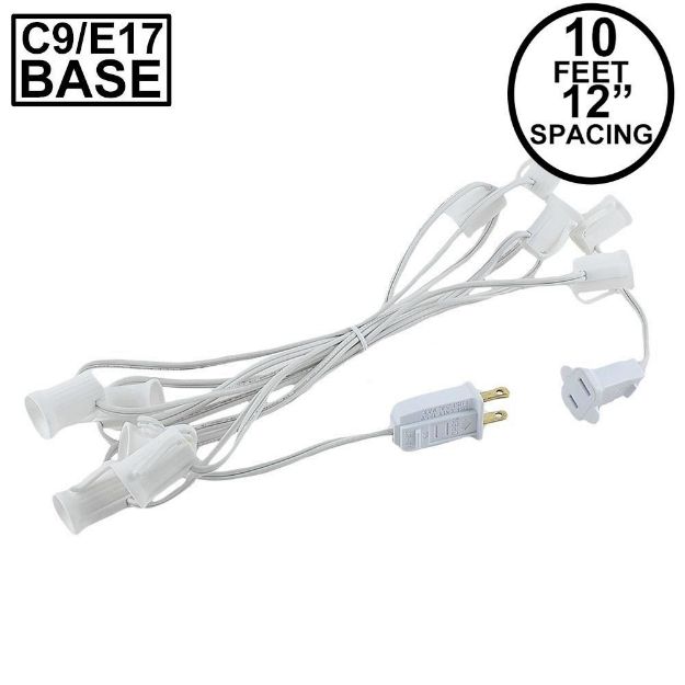 C9 10' Stringers 12" Spacing White Wire