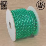 150 Ft Green Rope Light Spool 1/2" 120 Volt