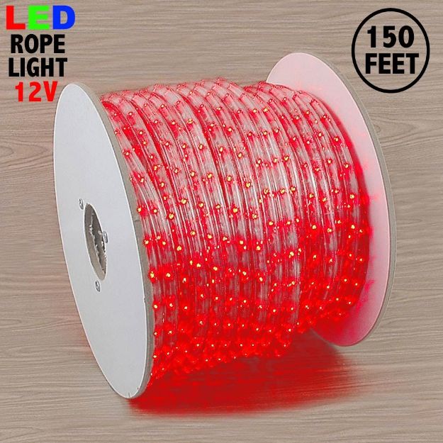 Red LED Spool 150' 1/2" 2 Wire 12V