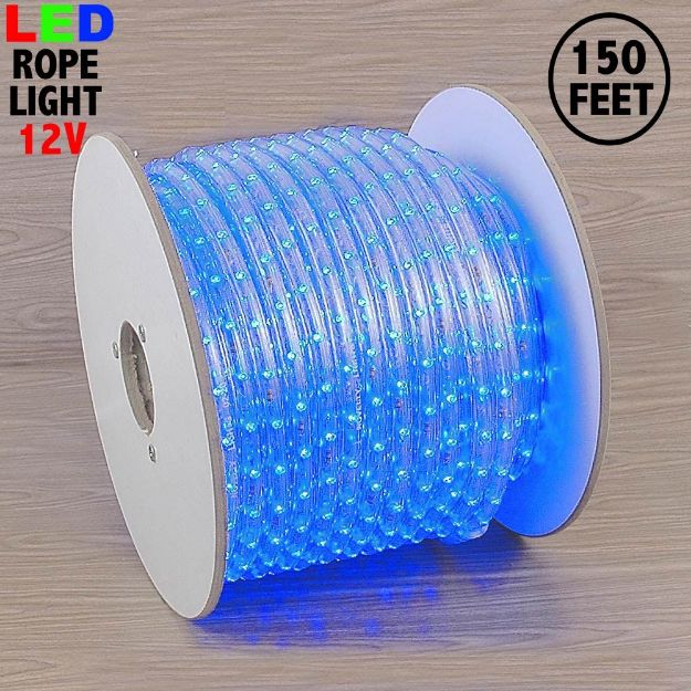 Blue LED Spool 150' 1/2" 2 Wire 12V