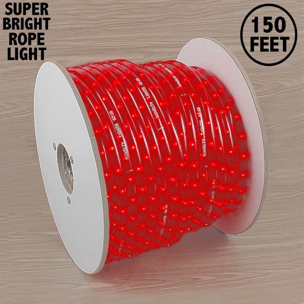 150 Ft Red Rope Light Spool 1/2" 120 Volt