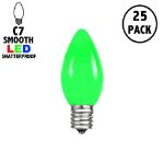 PeakPro C7 Smooth Ceramic LED Bulbs - Green - 25 Pack
