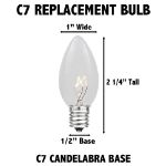 PeakPro C7 Smooth Ceramic LED Bulbs - Green - 25 Pack