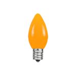 C7 - Orange - Ceramic (plastic) LED Replacement Bulbs - 25 Pack