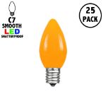 PeakPro C7 Smooth Ceramic LED Bulbs - Orange - 25 Pack