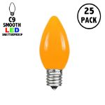 C9 - Orange - Ceramic (plastic) LED Replacement Bulbs - 25 Pack