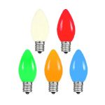 C9 - Multi Colored - Ceramic (plastic) LED Replacement Bulbs - 25 Pack